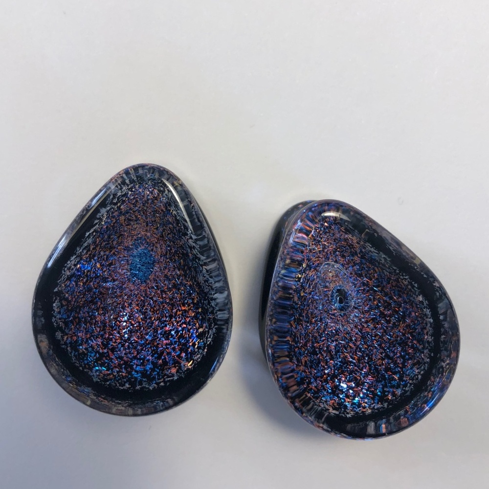 GLASSWEAR GALAXY TEARDROP PLUGS 1"/25.4mm